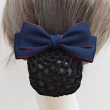 Daiiibabyyy  Vintage Ribbon Bowknot Spring Clip Headwear Korean Style Bun Snood Hairpin Hair Accessories Nurse Hair Clip Bank