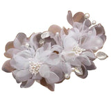 Daiiibabyyy  1pc Pure Desire Style White Flower Hair Clip, Side Hair Accessory with Artificial Flowers, Simulation Floral Headpiece for Beach
