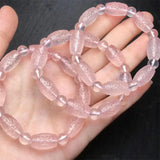 DAIIIBABYYY  -  Rose Quartz Mosaic Bead Bracelet Jewelry For Woman Man Healing Wealth Beads Crystal Gift 1pcs