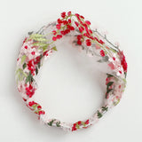 Daiiibabyyy  Women Wide-Brimmed Face Wash Embroidery Floral Lace Turban Headband Headdress Hair Accessories Hair Band