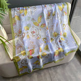 DAIIIBABYYY  -  New Design Brand Scarf Fashion Small Broken Floral Bubble Chiffon Shawl Spring Autumn Wrap Hijabs Lady Pashmina Foulards Bandana