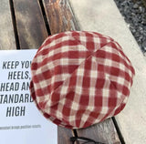 Daiiibabyyy  Japanese Retro Plaid Beret Female Summer Vintage Korean Cap Women Painter Hat Vintage Octagonal Hat 2026