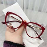 Daiiibabyyy  Fashion Cat Eye Optical Glasses Frames Women Vintage Clear Lens Optical Eyeglasses Frame Prescription Spectacle Frames