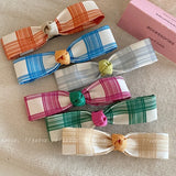 Daiiibabyyy Korean Ballet Style Bow Barrettes Hair Clip Side Clip Girl Bang Clip Accessories Female  Fashion  Headwear