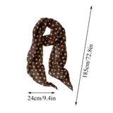 DAIIIBABYYY  -  185*24cm Chiffon Polka Dot Long Scarf Lightweight Neck Scarf For Women Summer Sun Protection Scarf Ribbon Headband Choker scarf