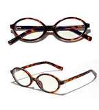 Daiiibabyyy  New Sunglasses for Men Oval Retro Sun Glasses Women and Transparent Glasses Frame