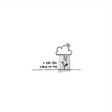 Daiiibabyyy  Cute Small Tattoo Sticker Waterproof Temporary Tattoo Lasts Up To 15 Days