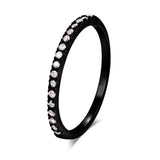 Daiiibabyyy  Tiny Delicate Micro Pave Zircon Rings For Women Trendy Chic Crystal Daily Dating Women's Stackable Ring Fashion Jewelry R133