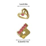 Daiiibabyyy  Hip-Hop Fashion Hollowed-Out Dot Drill/Dot Drill Tooth Gap Tooth Decoration Suitable For Men And Women, Holiday Party Gifts