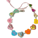 Daiiibabyyy Fashion Color Love Drop Oil Enamel Bracelet Women INS New Design Cute Heart Candy Color Bracelets Party Jewelry Gifts