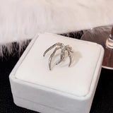 Daiiibabyyy  Gothic Spider Ear Clip Dark Style Women's Spider No Ear Hole Ear Bone Clip Trendy Coldness Style Sweet Cool Versatile Earrings
