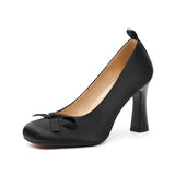 Daiiibabyyy  Sweet Women's Mary Jane Shoes Exquisite Bow Ballet High Heels for Woman Fashion Lolita Casual Shoes Designer Shoes Zapatos Mujer
