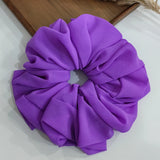 DAIIIBABYYY  -  Big Size Chiffon Scrunchies For Muslim Women Custom Elastic Volumizing Oversized Neat stitching Malaysian Bunch Hair Tie