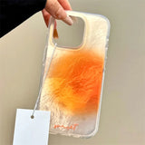 Daiiibabyyy  Vortex pattern painted summer sunset phone case with colorful bead chain for iPhone 11 12 13 14 15 16 pro max