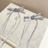 Daiiibabyyy  2/4pcs Trend Lace Bow Long Hair Clip Ribbon Hairpins Barrettes Headband for Women Girl Korean Hair Accessories Wedding Jewelry