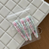 Daiiibabyyy  Fashionable polka dot hairpin pair clip cute girl plaid dripping oil big water drop BB clip