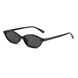 DAIIIBABYYY  -  Retro Oval Frame Sunglasses Fashion Personalized Trendy Small Frame Sunglasses Punk Cat Eyes Sunshade Sun Protection Glasses