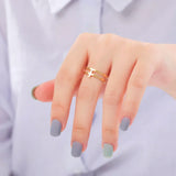 DAIIIBABYYY  -  Jesus Cross Love Stainless Steel Open Ring Women's Faith Christian Guardian Fashion Party Gift Jewelry New 2024