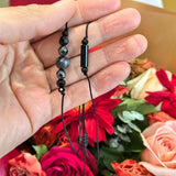Daiiibabyyy  Vintage style black bead women's wristband perfect for casual wear special occasions Bracelet