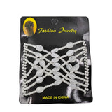 Daiiibabyyy  DIY Women Elastic Magic Hair Combs Vintage Hair Clip Claw Bun Maker Tools Hairstyle Fashion Pearl Beads Hairdo Hair Accessories