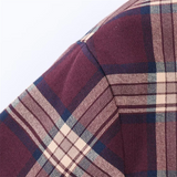 Daiiibabyyy  Winter New Product Women's Fashion Leisure Versatile Flip Collar Long Sleeve Leather plaid Pilot Jacket Coat