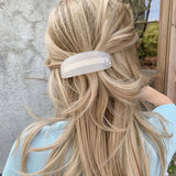 Daiiibabyyy  9CM Ponytail Spring Hair Barrette Frosted Semi Transparent Acetate Hair Clip Rhinestone Inlaid Hair Accessories