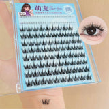 Daiiibabyyy  10rows Glue-free Curly Natural False Eyelashes Large Capacity Densely Upper And Lower Lash Extension Suitable For All Eye Types