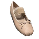 Daiiibabyyy  New Flats Women Ballet Dance Shoes Suede Bow Shallow Loafers Shoes Dress Fashion Autumn Casual Luxury Cozy Zapatos De Mujer