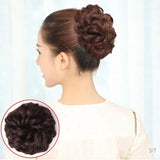 DAIIIBABYYY  -  Women Girls Fluffy Bun Invisible Seamless Natural Bun Braiding Hair Ring Ponytail Decoration Hair Tie Hair Braids Styling