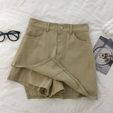 Daiiibabyyy  irregular High-waisted skirt women summer 2025 fashion slimming A-line skirt female y2k black  tennis shorts faldas mujer