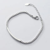 Daiiibabyyy Silver Color Geometry Bracelet for Women Girl Birthday Gift Simplicity Korean Office Jewelry Dropshipping Wholesale