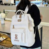 Daiiibabyyy  Fashion Handbag Travel Backpack Ins Style Large Capacity School Bag Adjustable Maternity Bag Adult