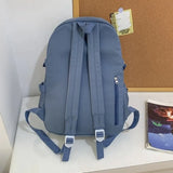 Daiiibabyyy  Fashion Nylon Backpack Large Capacity Korean Color School Bag Multifunction Breathable Book Bag Teenage