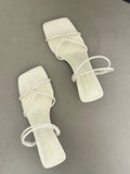DAIIIBABYYY  -  Luxury Designer Lady New Shoes Summer Silvery Female Sandals Fashion Open Toe Thick Heel Outdoor Dress Sandal Women's Shoes