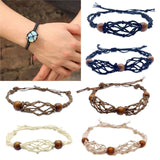 DAIIIBABYYY  -  Crystal Bracelet Holder Cage Cord for Crystal Quartz Bracelet Cord Empty Stone Holder DIY Bracelet Jewelry Making Holder