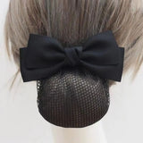 Daiiibabyyy  Vintage Ribbon Bowknot Spring Clip Headwear Korean Style Bun Snood Hairpin Hair Accessories Nurse Hair Clip Bank