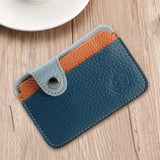 DAIIIBABYYY  -  Ultra-thin Leather Mini Wallet Slim Bank Credit Card Holder Men Business Small ID Case For Women Purse 2 Slots Card Holder