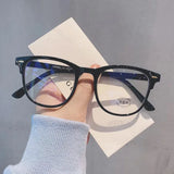 DAIIIBABYYY  -  Fashion Anti-Blue Light Glasses Women Transparent Computer Glasses Anti Blue Light Square Eyewear Retro Glasses Frame Eyeglass