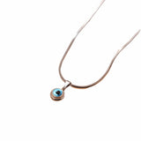 Daiiibabyyy  Anniversary Waterproof Blue Eyes Choker Chain Durable Titanium Eye Necklace Stylish Minimalist Design Demon Eye Earrings Daily
