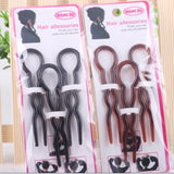 DAIIIBABYYY  -  3pcs/set Simple U Shape Hair Clips Bobby Pins for Women Plastic Bobby Pins Barrettes Bridal Hair Accessories for Women Hair Bun