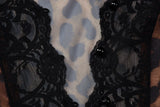 Daiiibabyyy  Women Elegant Leopard Print Lace Top Fashion V-neck Sleeveless Single-breasted Slim Cropped Tops Summer Ladies Streetwear