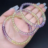 DAIIIBABYYY  -  6MM Natural Ametrine Bracelet String Charms Strand Exquisite Jewelry Gift Healing Crystal Energy Gift 1pcs