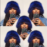 Daiiibabyyy  New autumn and winter plush imitation fox fur basin hat ski hat fisherman hat warm fur furry imitation fur women's hat