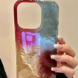 Daiiibabyyy  Vortex Pattern IND Splicing Color Block Phone Case with 3D Sausage Dog for iPhone  11 12 13 14 15 16 17 Pro Max