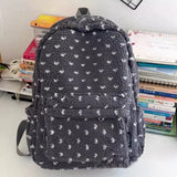 Daiiibabyyy  Women Fashion Fluffy Backpack Sweet Y2k Aesthetic All Match Schoolbags Casual High-capacity Backpacks for College Students