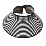 DAIIIBABYYY  -  Women's Summer Hat Large Brim Foldable Breathable Empty Top Sun Hat Beach Accessories Outdoor Casual Sunshade Sunhat Visor New