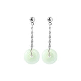 Daiiibabyyy Hetian Jade Ear Line Transfer Safe Buckle Chinese Style Earrings Female Summer Temperament Ancient Style Net Red Dropship