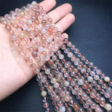 DAIIIBABYYY  -  6MM Natural Colored Rutilated Quartz Triple Circle Bracelet Women Healing Gemstone Crystal Strand Jewelry Gift 1PCS
