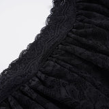 Daiiibabyyy  Sweet Solid Lace A-Line Skirts With Shorts Sexy Slim Low-Waisted Super Mini Skirts Women Summer Fashion Streetwear Ladies