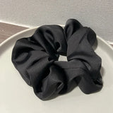 DAIIIBABYYY  -  Red Hair Scrunchies for Girls Hair Ties Big Size Ropes for Pony Accessories Satin Silk Fashion Style